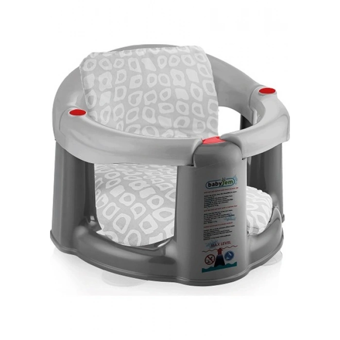 Babyjem Gri Banyo ve Mama Oturağı Minderi Ergonomik Yapı ile Konforlu Kullanım İçin
