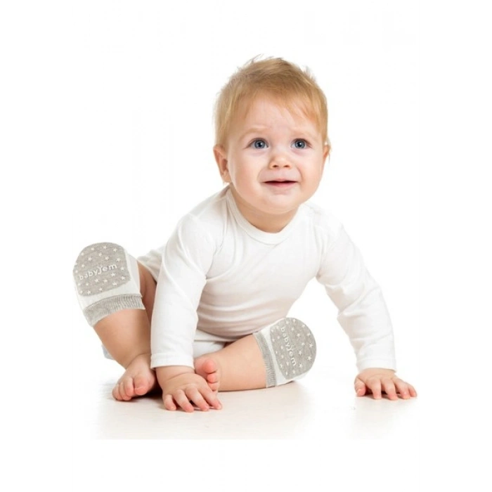 Babyjem Örgü Emekleme Dizliği Bej