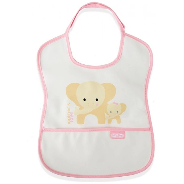 Babyjem Poli Muşamba Önlük Küçük Pembe