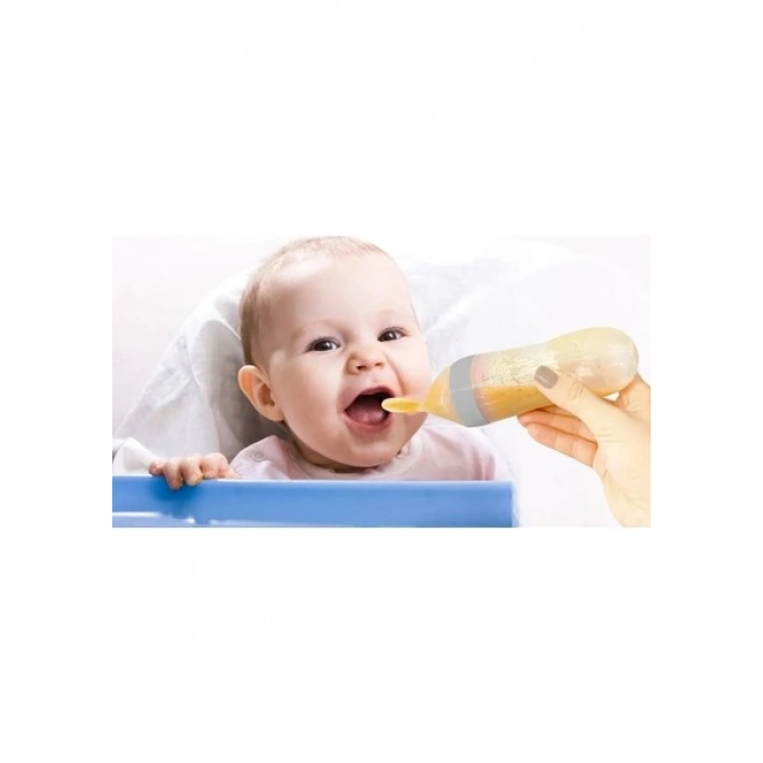 Babyjem Sıkmalı Kaşık Gri