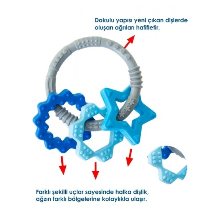 Babyjem Silikon Halka Dişlik 807