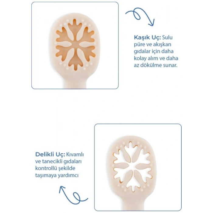 Babyjem Silikon Ikili Ilk Kaşığım Ekru