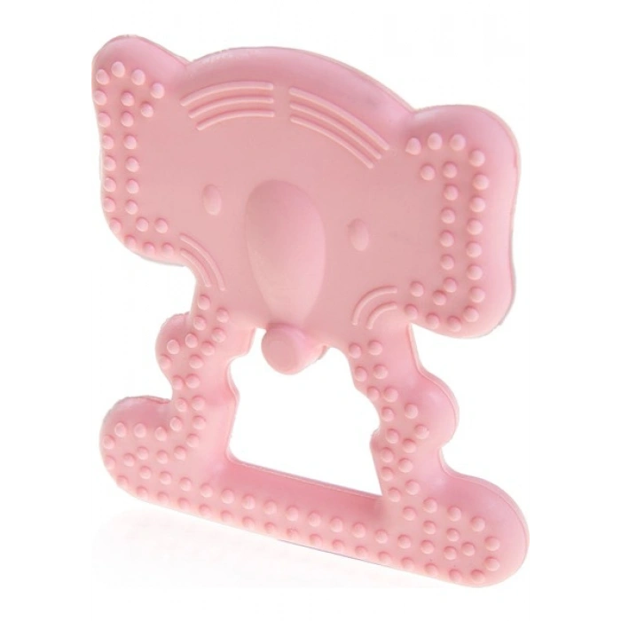 Babyjem Yumuşak Diş Kaşıyıcı Fil Pembe