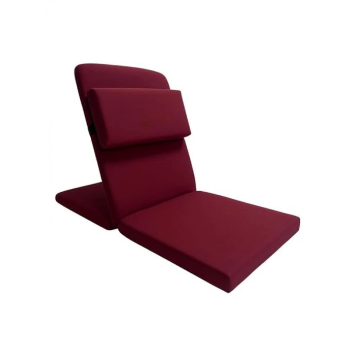 Backjack XL Meditasyon Sandalyesi, Yastıklı, 55x40x40 cm, Fermuarlı Kılıf (Bordo)