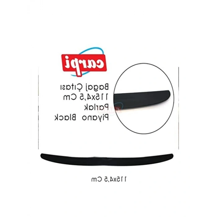 Bagaj Üstü Spoiler, 120 cm Uzunlukta Piano Black Tasarım