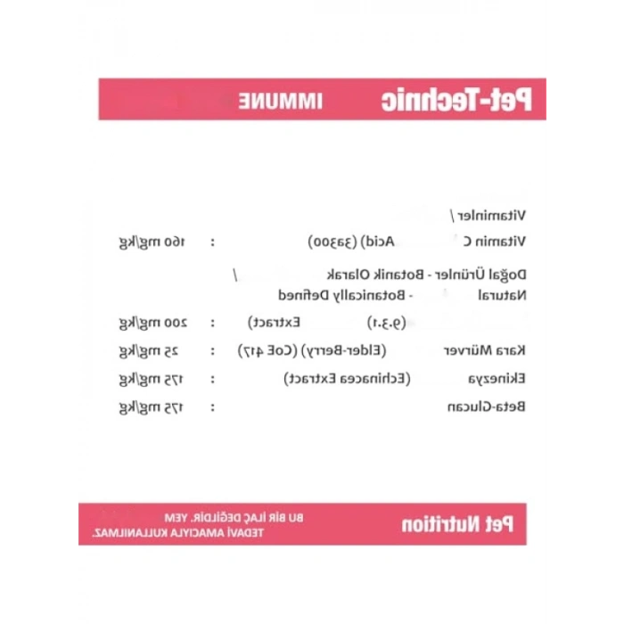 Bağışıklık Güçlendirici Pasta (100 gr)