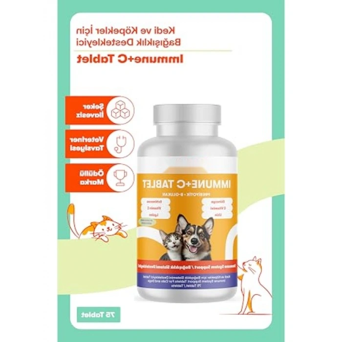 Bağışıklık Sistemi Desteği İçin C Vitamini Tabletleri, 75 Tablet