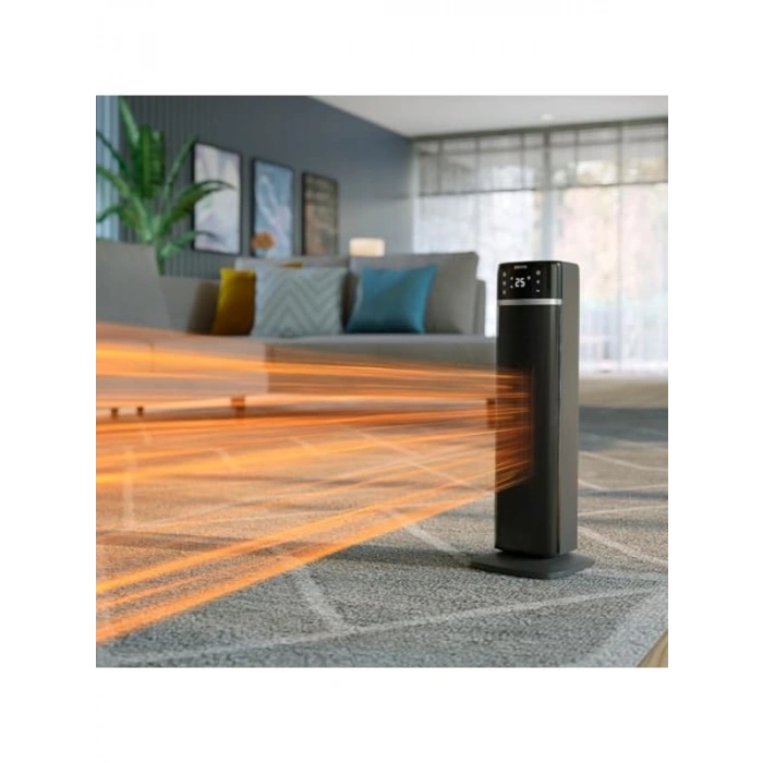 Bağlantılı Kule Fan Isıtıcı, 2000W Güç ve 60° Salınım Özelliği