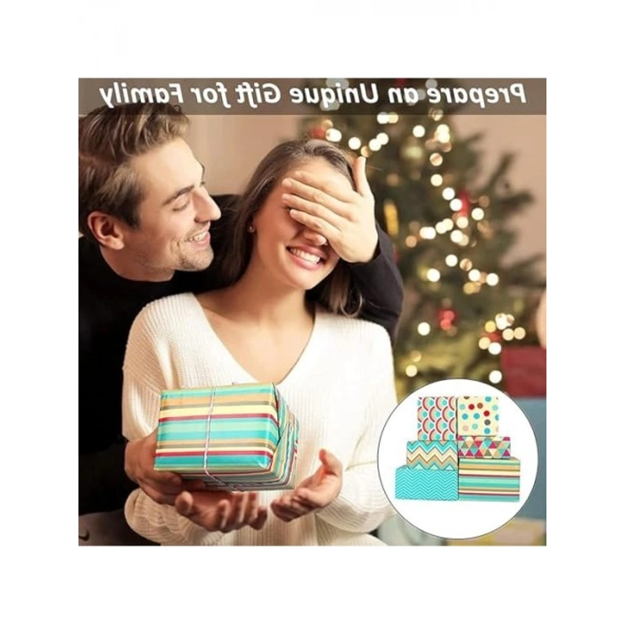 Bahar Temalı Hediye Paketleme Seti, 6 Adet