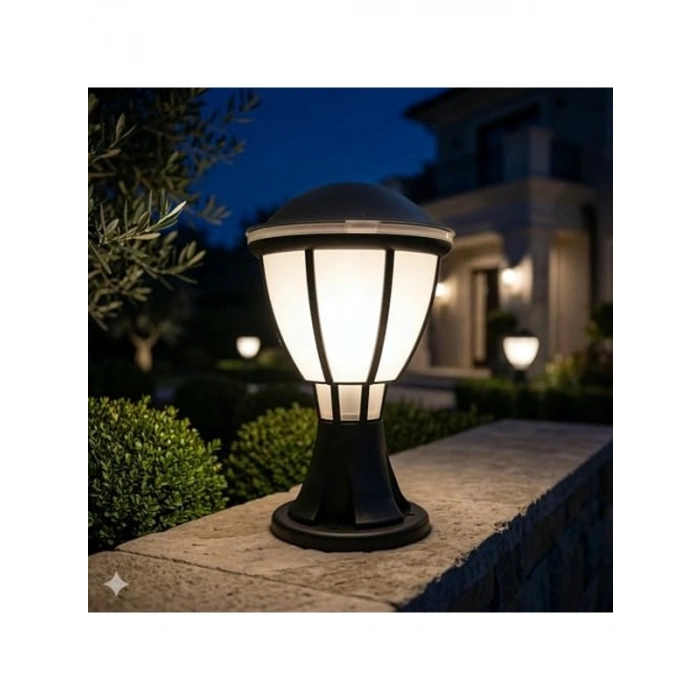 Bahçe Aydınlatma Armatürü, Siyah E27 Duylu, IP54 Dayanıklı