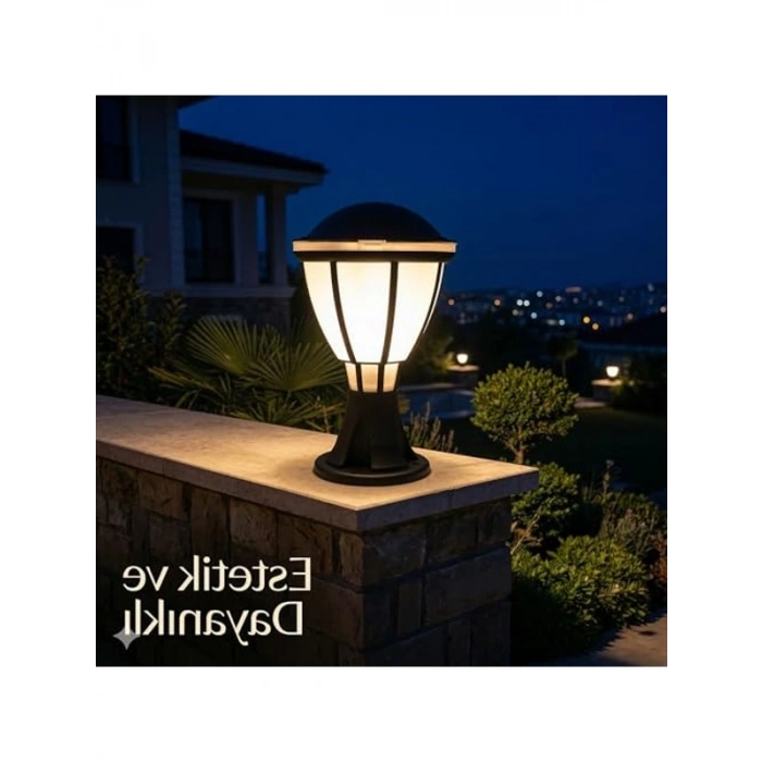 Bahçe Aydınlatma Armatürü, Siyah E27 Duylu, IP54 Dayanıklı