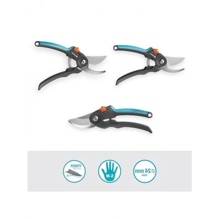 Bahçe Budama Makinesi, 24 mm Kesme Çapı, Ergonomik Sap