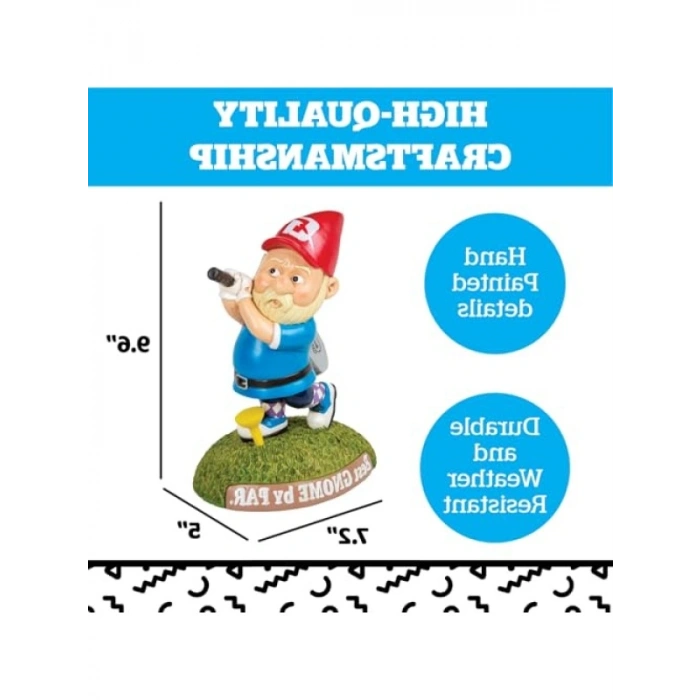 Bahçe Cüce Heykeli - Komik Golf Temalı Dekorasyon