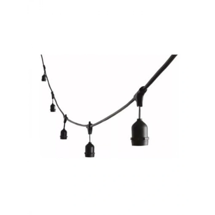 Bahçe İçin Eklenip Uzatılabilir Işık - 5 Duylu E27, 5 Metre