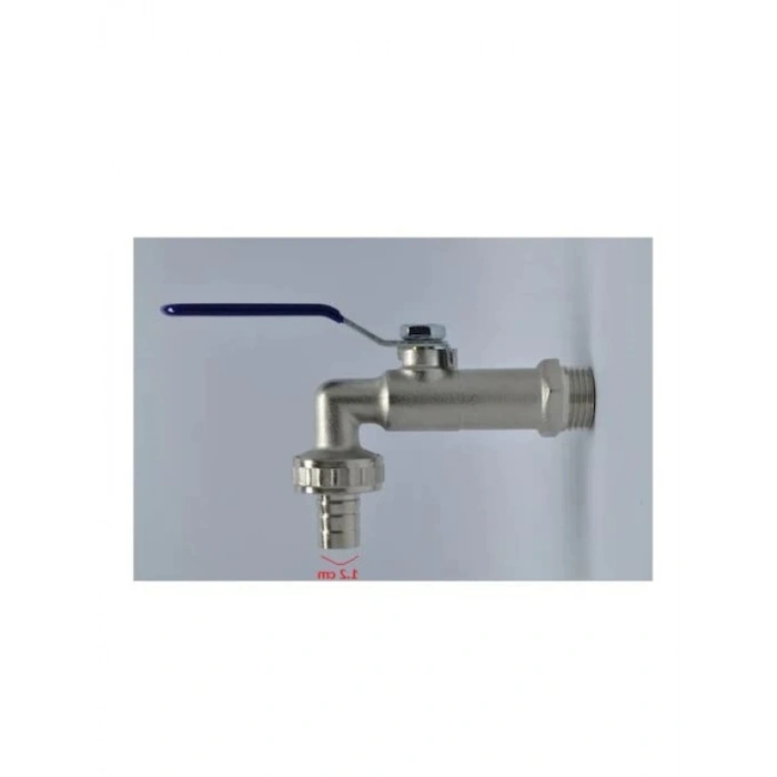 Bahçe Musluğu, 1/2 Girişli, Krom Kaplama