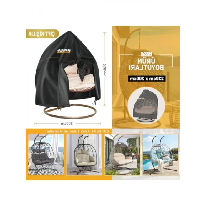 Bahçe Salıncağı Örtüsü - Su Geçirmez, 230 x 200 cm