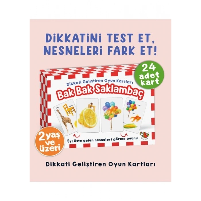 Bak Bak Saklambaç - Dikkati Geliştiren Oyun Kartları