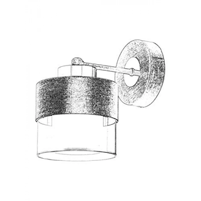 Bakır Patina Boyalı Şık Metal Aplik - E27