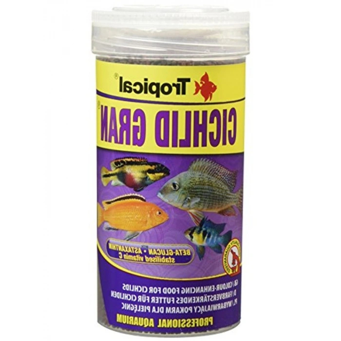 Balık Yemi, Cichlid Granül, 250 ml Hacminde