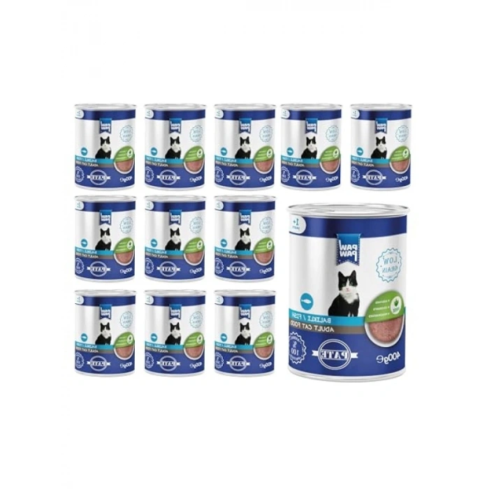 Balıklı Pate Yaş Kedi Maması, 400 Gr x 12 Adet