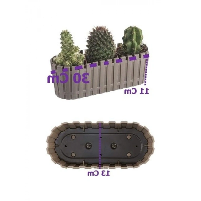 Balkon Saksısı, 30 cm ve 3 Litre Kapasite ile Pratik Kullanım