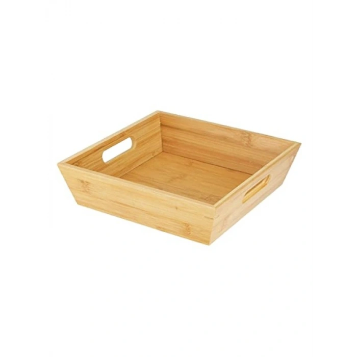 Bambu Ekmeklik ve Meyvelik, Kare Büyük Ebat (25 cm)