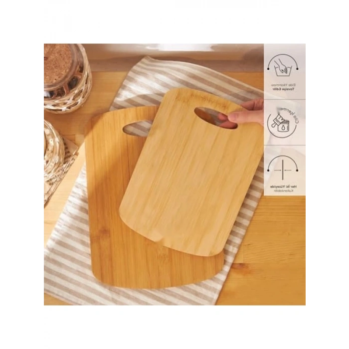 Bambu Kesme Tahtası, 2li Set