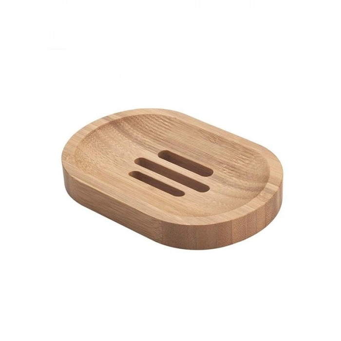Bambu Sabunluk, Oval Delikli Model, Mutfak ve Banyo için