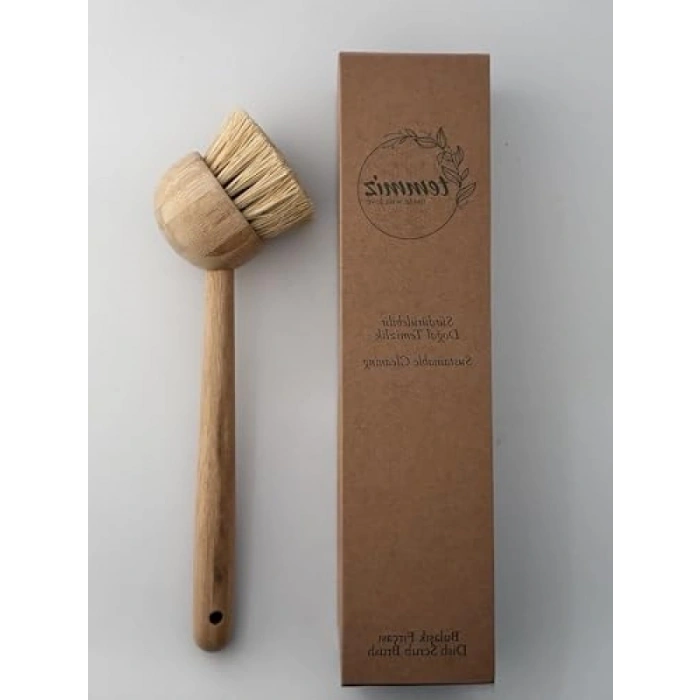 Bambu Saplı Sisal Lifli Bulaşık Fırçası
