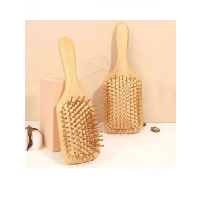 Bambu Uçlu Ahşap Saç Fırçası - Antistatik Özellik