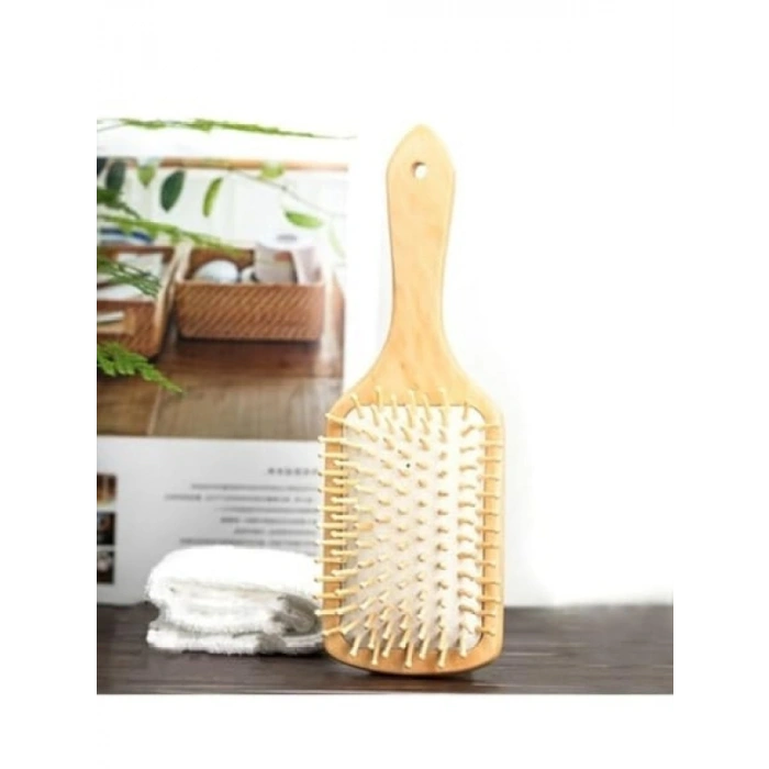 Bambu Uçlu Ahşap Saç Fırçası - Antistatik Özellik