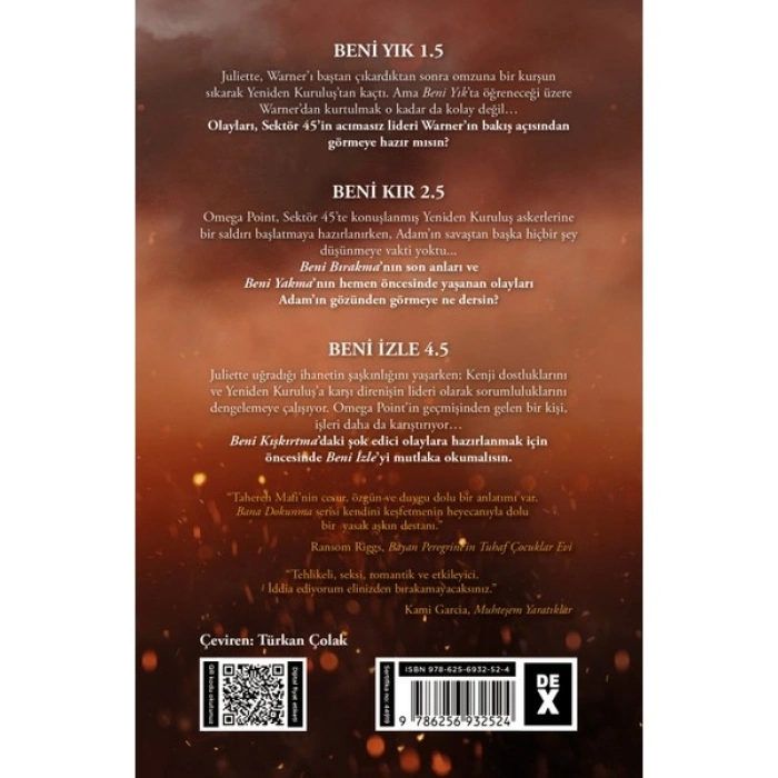 Bana Dokunma Novellalar: Beni Yık – Beni Kır – Beni Izle - Tahereh Mafi