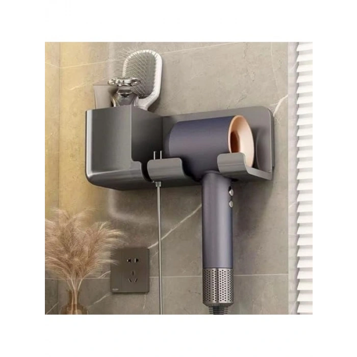 Banyo Organizeri, Duvara Monte Saç Kurutma Makinesi Tutucu