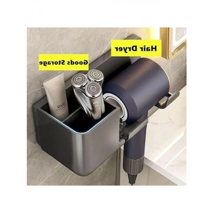 Banyo Organizeri, Duvara Monte Saç Kurutma Makinesi Tutucu