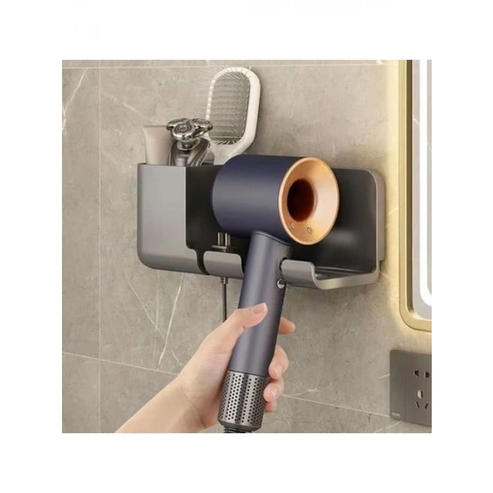 Banyo Organizeri, Duvara Monte Saç Kurutma Makinesi Tutucu