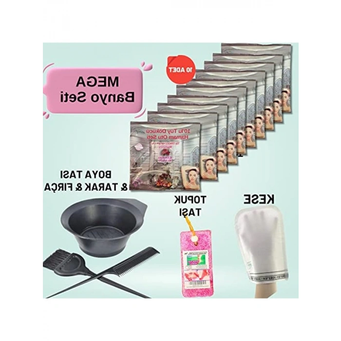 Banyo Seti, Hamam Otu Tozu ve Bakım Ürünleri ile Tam Paket