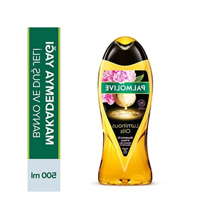 Banyo ve Duş Jeli, 500 ml, Makademya Yağı ve Şakayık Özlü