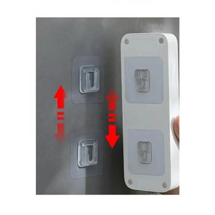 Banyo ve Mutfak için 10 ADET Çift Taraflı Yapışkanlı Askı Montaj Aparatı