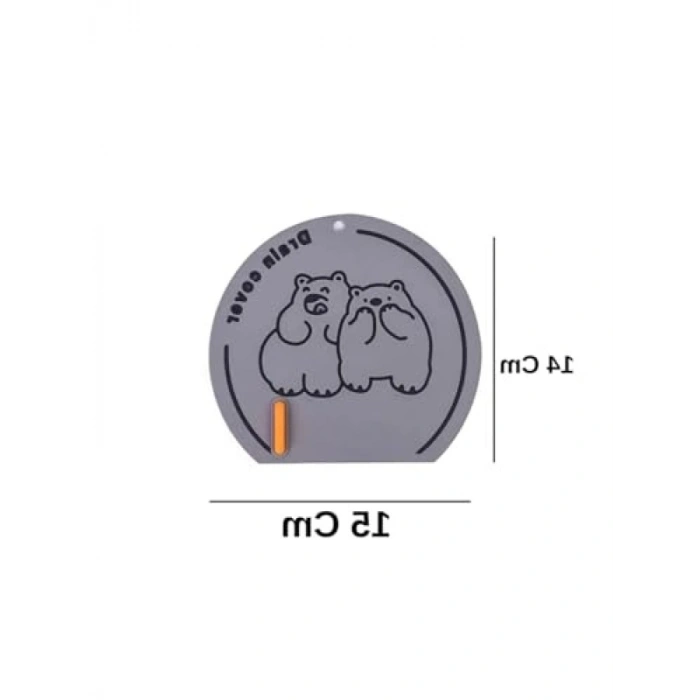 Banyo ve Mutfak İçin Koku Önleyici Silikon Ped - Siyah