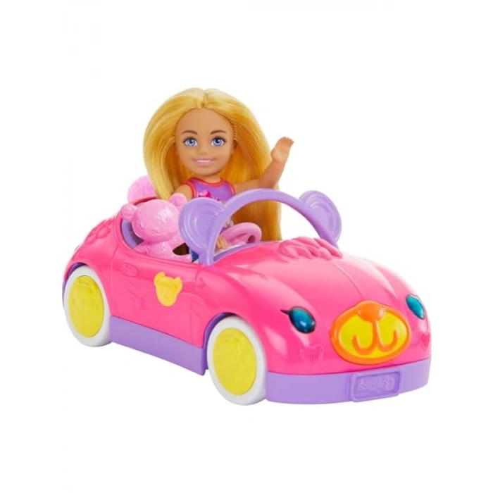 Barbie Chelsea Araç Seti, Sarışın Bebek ve Oyuncak Araba