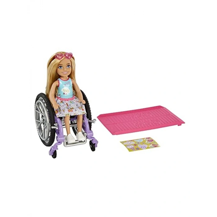 Barbie Chelsea Bebek ve Tekerlekli Sandalye Seti