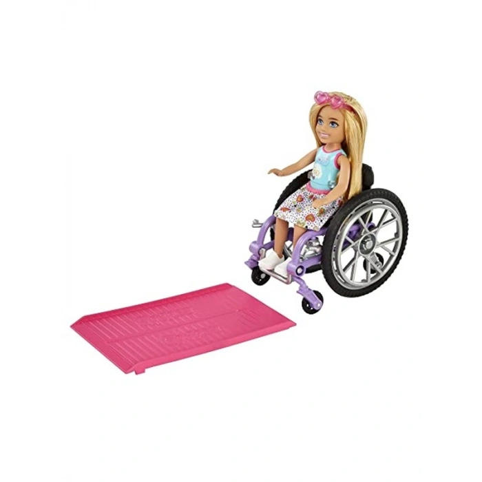 Barbie Chelsea Bebek ve Tekerlekli Sandalye Seti