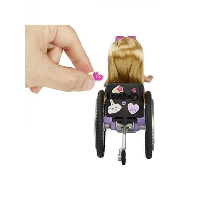 Barbie Chelsea Bebek ve Tekerlekli Sandalye Seti
