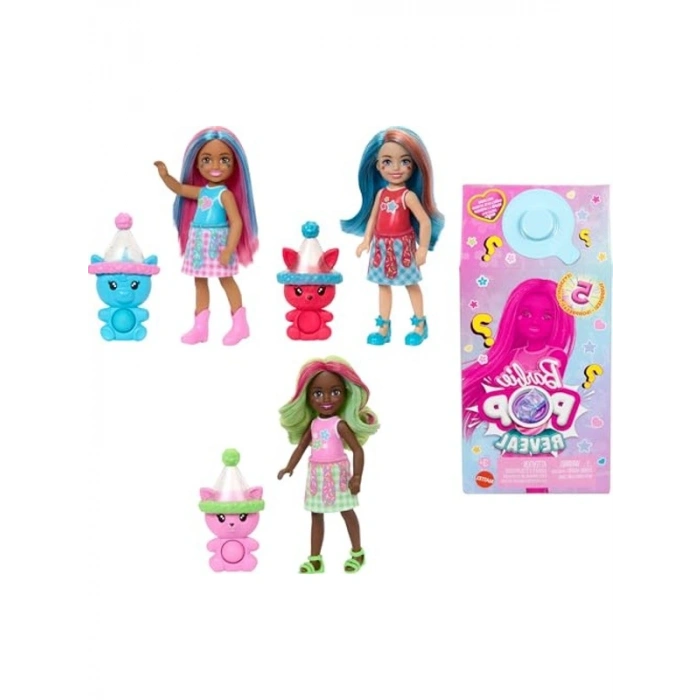 Barbie Chelsea POP Reveal Milkshake Serisi, 3Y+, JCN89