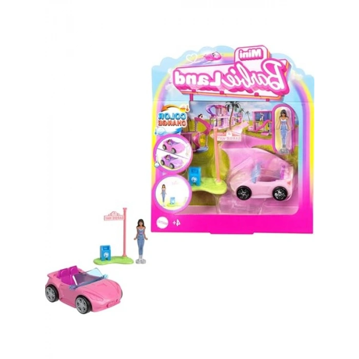 Barbie, Mini Barbieland Convertible, Hyf42, Çok Renkli