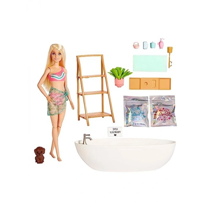 Barbienin Spa Günü Oyun Seti, Kişisel Bakım ve Sağlıklı Yaşam Temalı