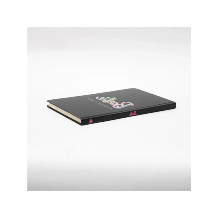 Barbie Sert Kapak Butik Defter (Siyah)