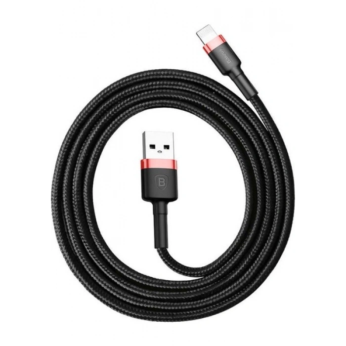 Baseus Cafule Serisi Lightning Kablosu 1 m Gri Gri-Siyah