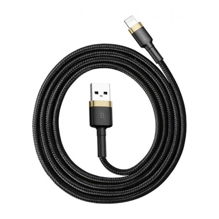 Baseus Cafule Serisi Lightning Kablosu 1 m Gri Gri-Siyah