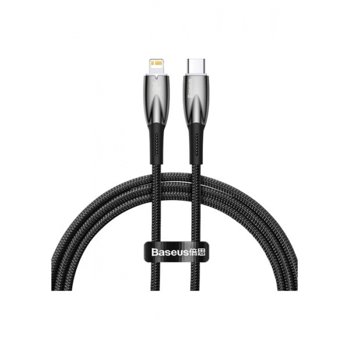 Baseus Glimmer Series 20W 100 cm Type-C To Lightning Şarj Kablosu Siyah